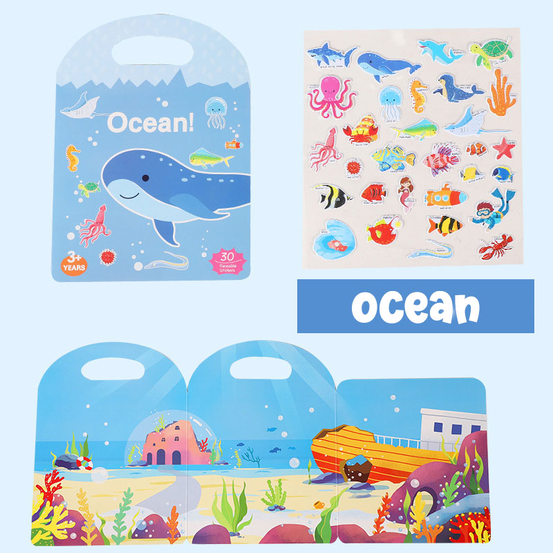 Reusable Jelly Sticker Play Book