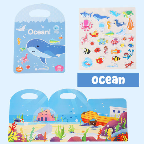 Reusable Jelly Sticker Play Book