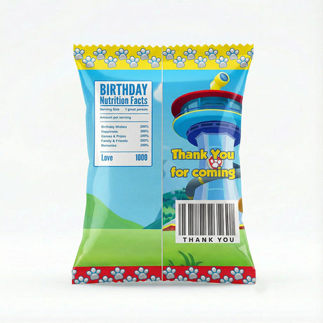 Customised Paw Patrol Goody Snack Pack