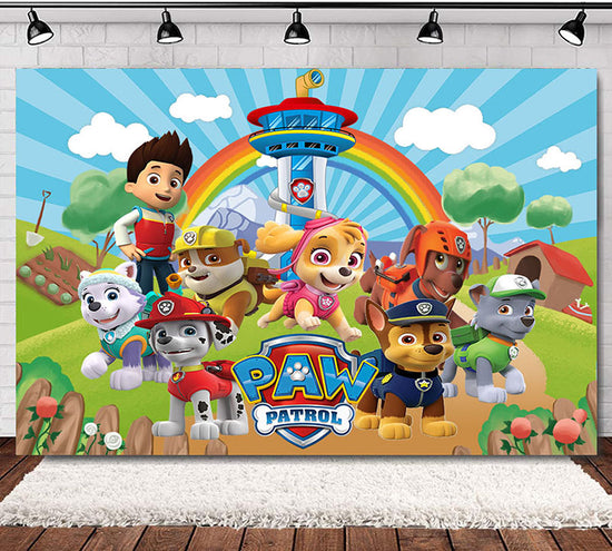 Paw Patrol Action Fabric Backdrop Banner
