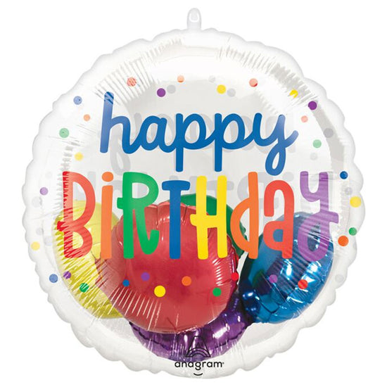 20" Rainbow Birthday Insider Balloon