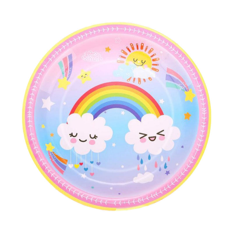 Rainbow Clouds Party Plates