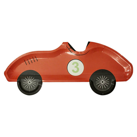 Red Racing Car party plates