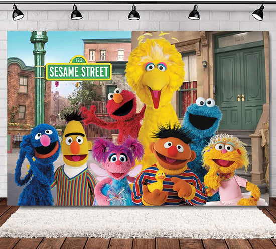 Backdrop Banner with the gang at Sesame Street.