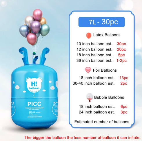 Disposable Helium Tank (30pc)