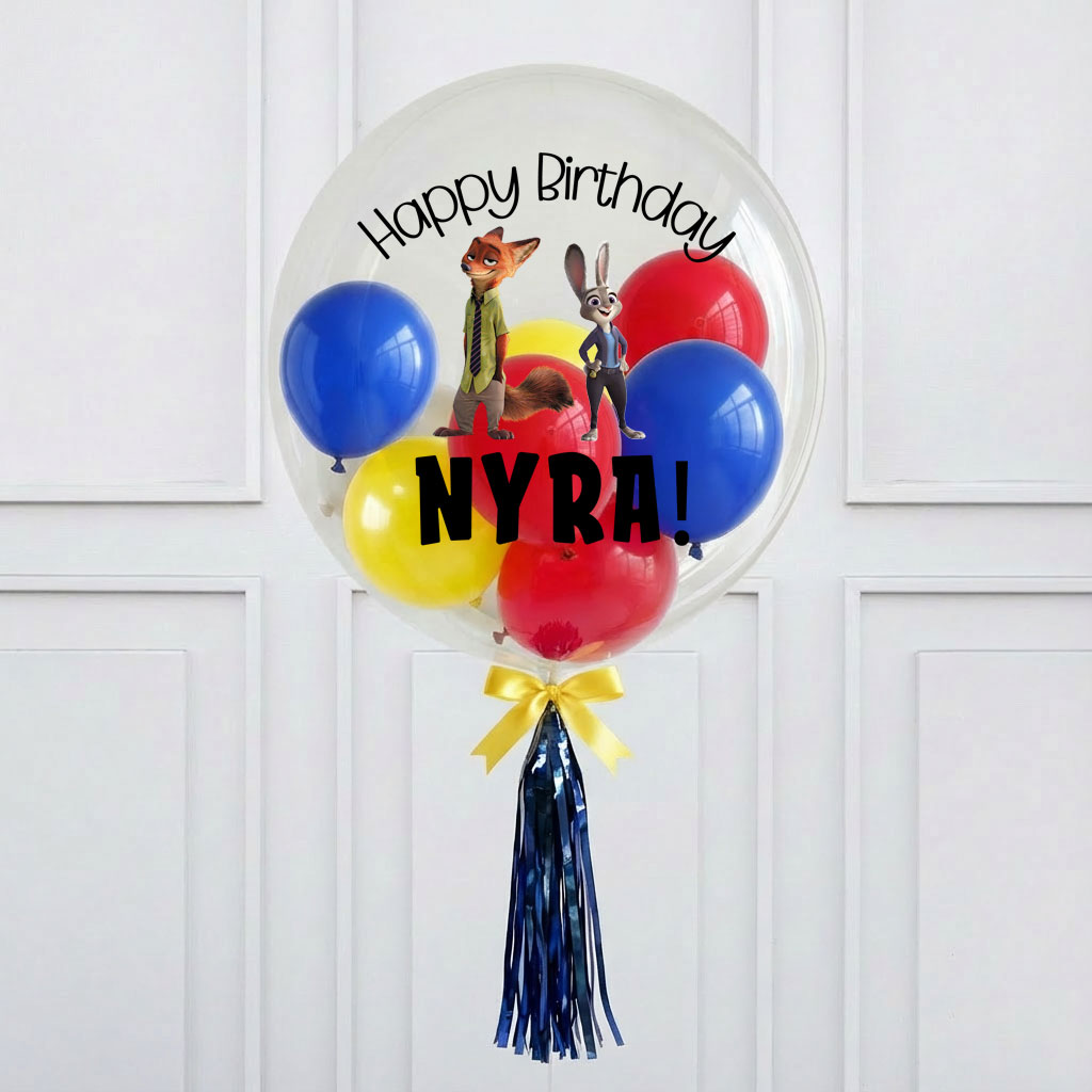 Customised Zootopia Bubble Balloon