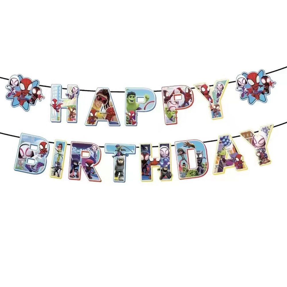 Spidey Letter Banner for a great "HAPPY BIRTHDAY"