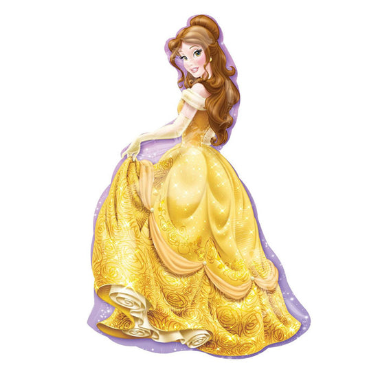 Helium Balloon in the shape of Princess Belle from Beauty and the Beast.