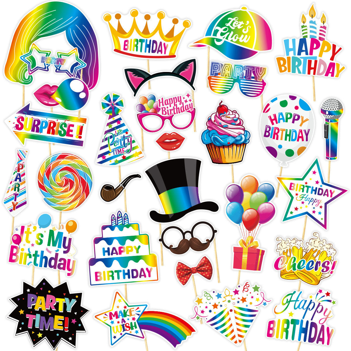 Birthday Party Photo Props