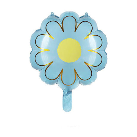 18" Blue Flower Decoration Balloon