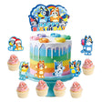 Bluey Acrylic Birthday Cake & Cupcake Toppers