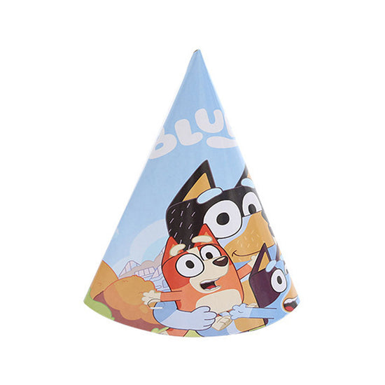 Bluey Party Cone Hats