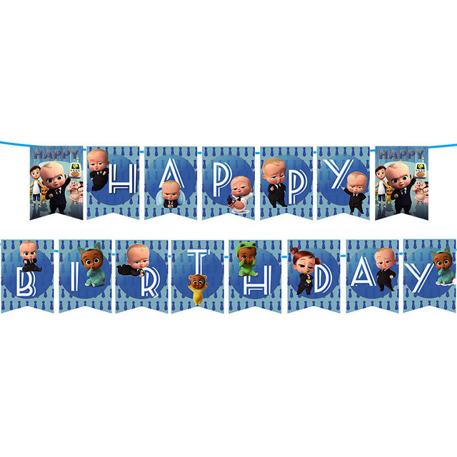 Boss Baby Happy Birthday Banner