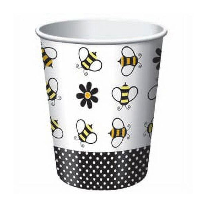 9-ounce Buzz Bee hot/cold cups are sold in quantities of 8 per pack.