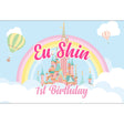 Castle in the Sky Customised Birthday Backdrop