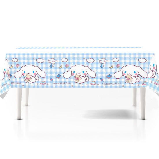 Cinnamoroll Blue Checks Table Cover