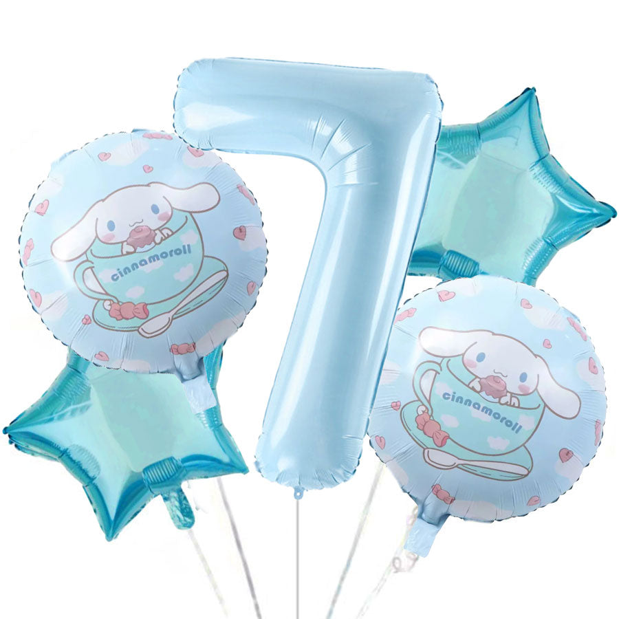 Jumbo Number Cinnamoroll Balloon Bouquet