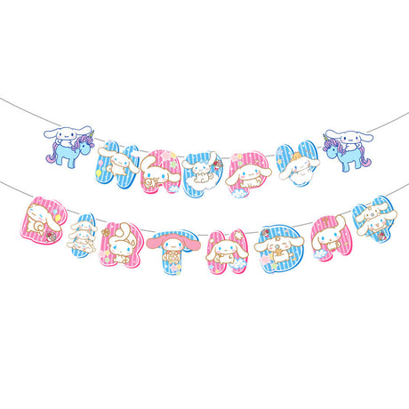 Cinnamoroll Birthday Party Banner Decoration.