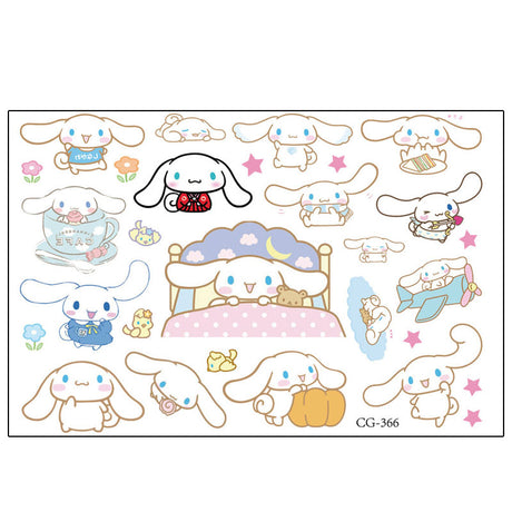 Cinnamoroll tattoos for you to fill in the goody bags for your party guests.