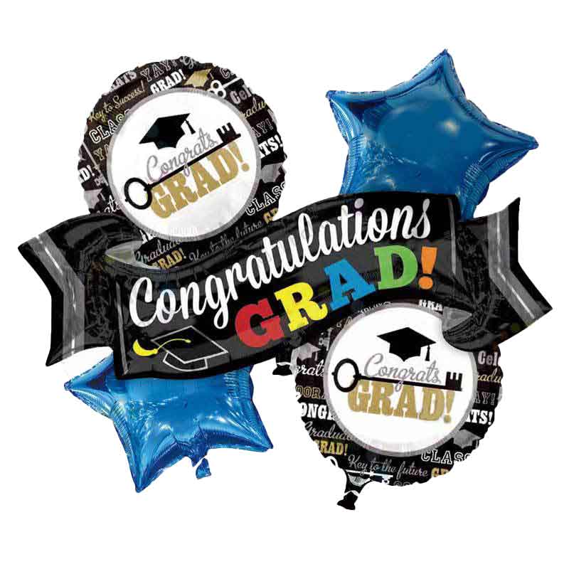 Banner Congrats Grad Balloon Bouquet