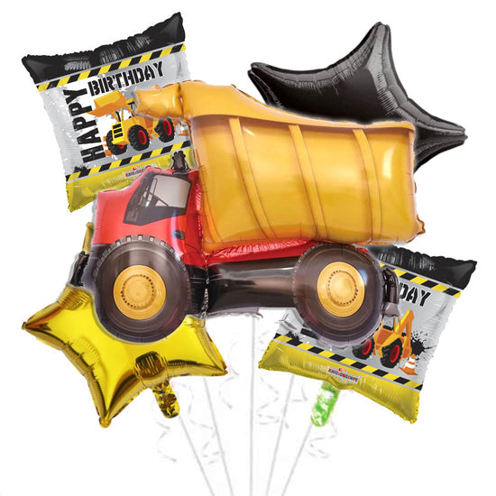 Construction Truck Balloon Bouquet