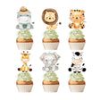 Jungle Animal themed cupcake picks.