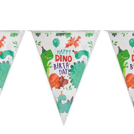 Dinomite flag banner for party decoration.