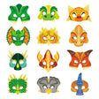 Dinosaur Party Half Face Masks