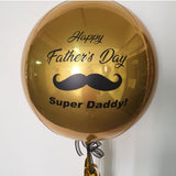 Show your appreciation to Daddy with a special customised orbz balloon.