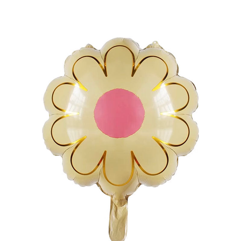 18" Yellow Flower Balloon