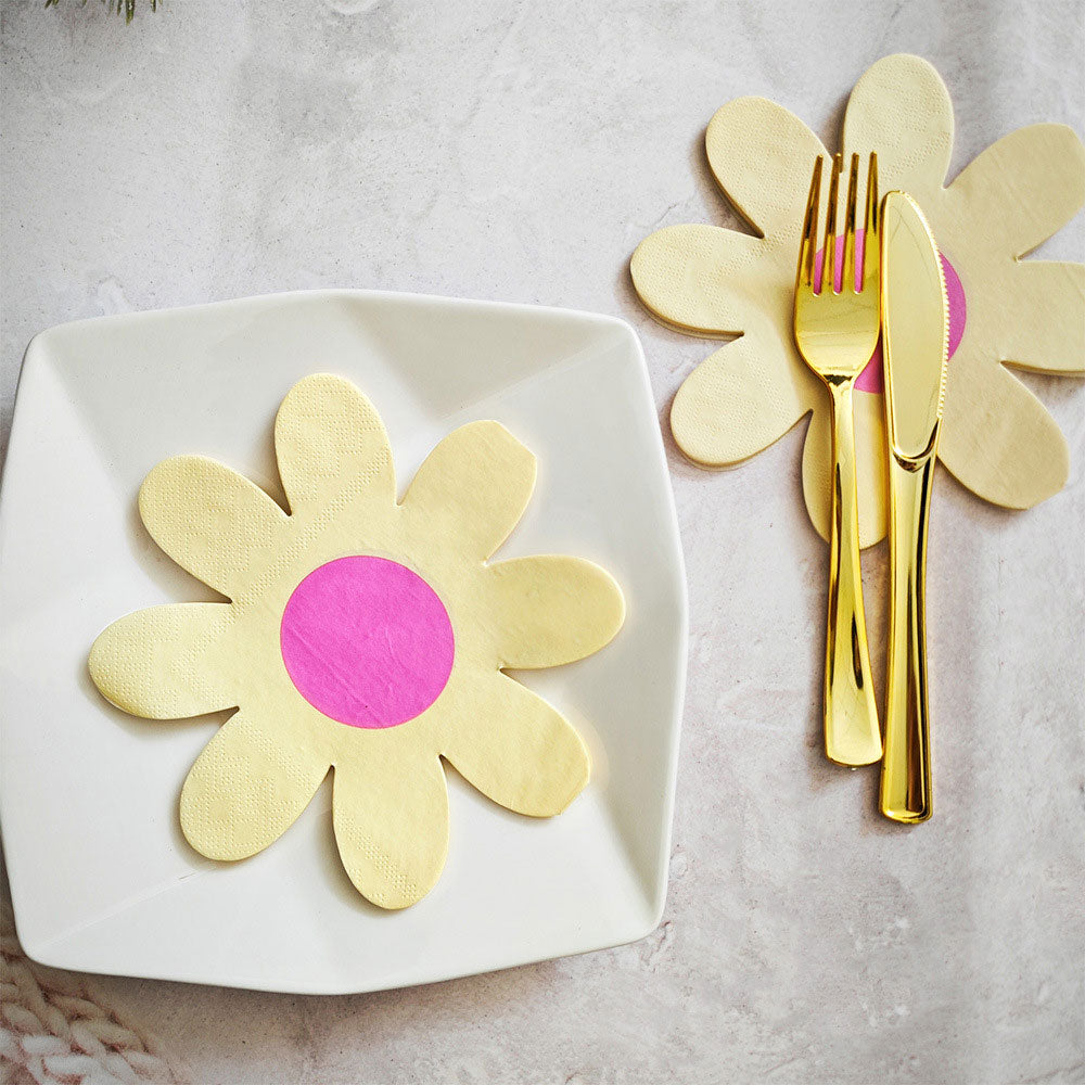 Yellow Flower Party Napkin (20pc)