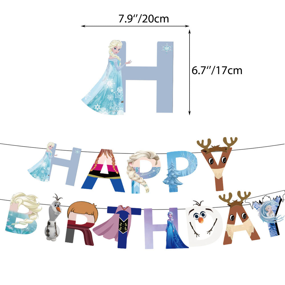 Frozen 2 Birthday Letter Banner