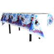 Get this pretty Frozen table cover to decorate your cake table and take some memorable photos for your party event!&nbsp;