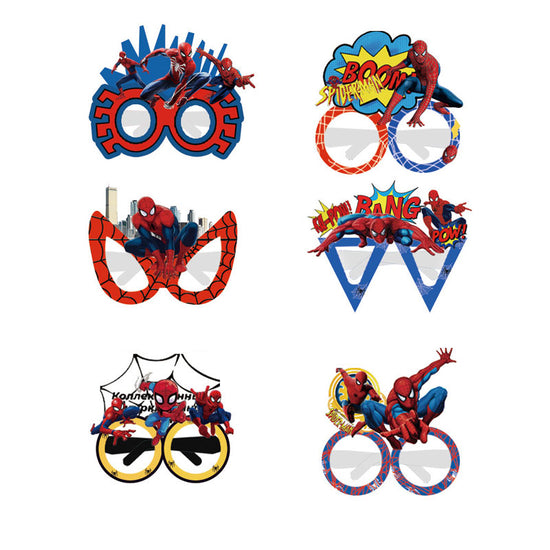 Funky Spiderman Paper Glasses