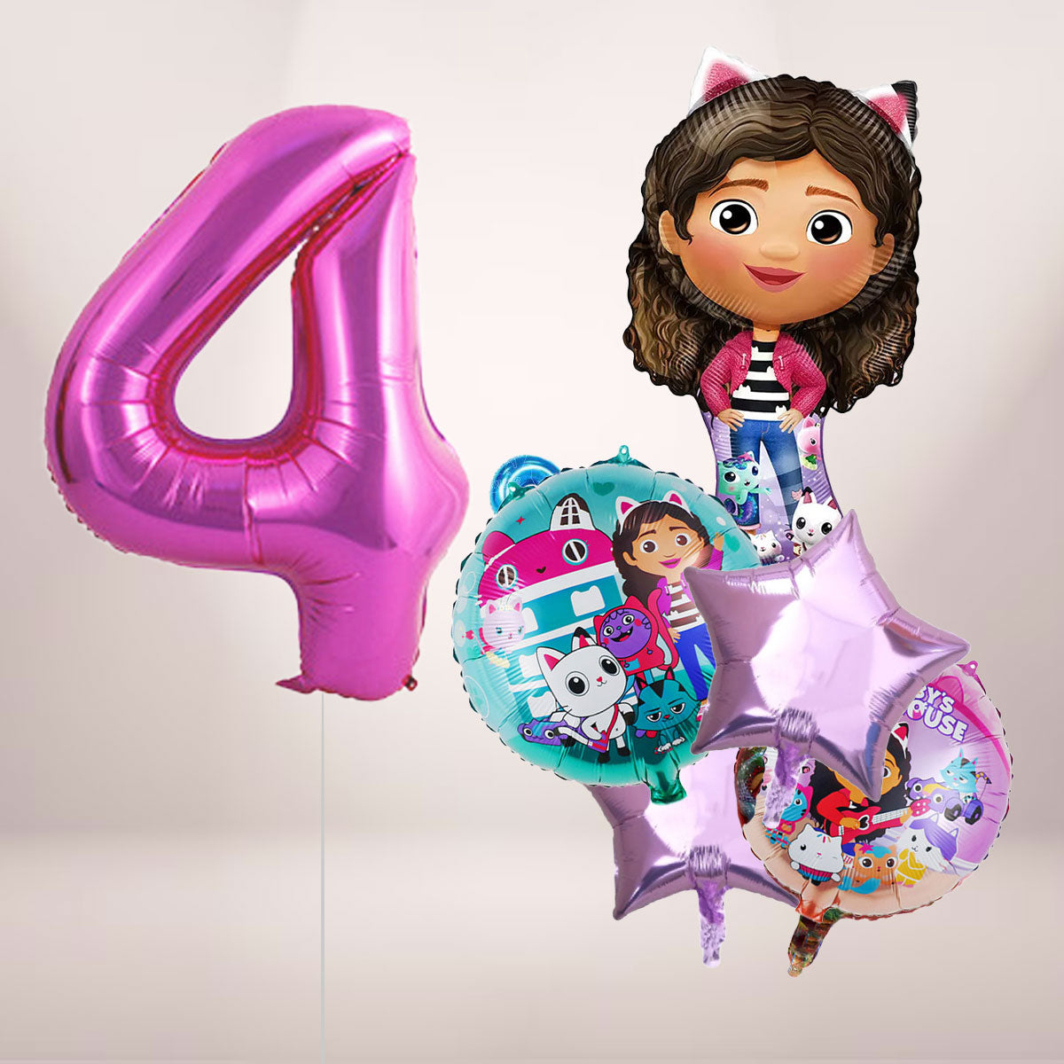 Feestelijke ballonnen voor Gabby's Dollhouse - 8 stuks