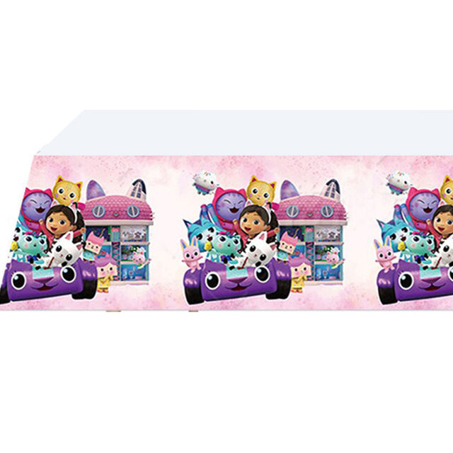 Transform your party into a realm of enchantment with our Gabby Dollhouse Table Cover! Capturing the joy of Gabby's Dollhouse, this table cover boasts captivating designs that set the stage for a magical celebration.