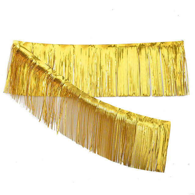 Gold Foil Streamer Garland