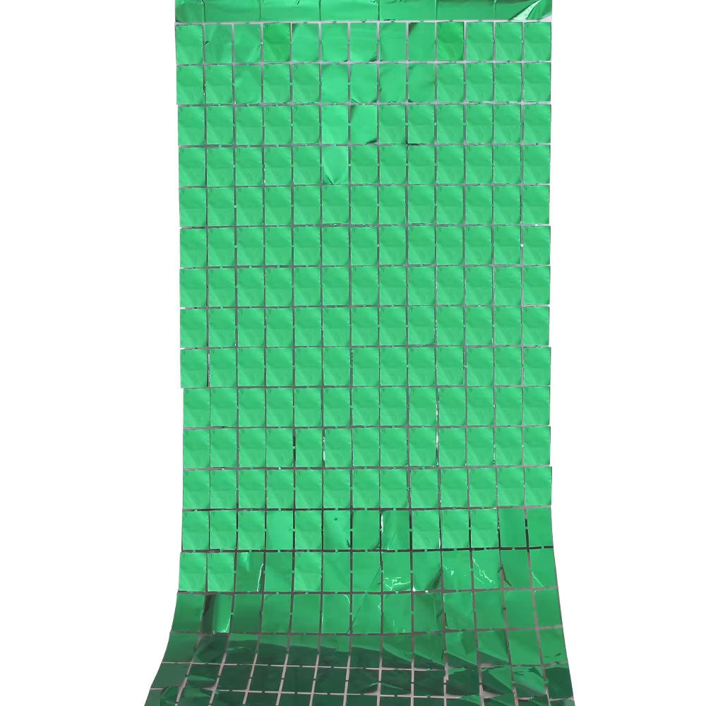 Green Foil Block Backdrop