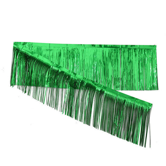 Green Foil Streamer Garland