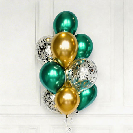 Confetti Chrome Latex Balloon Bouquet