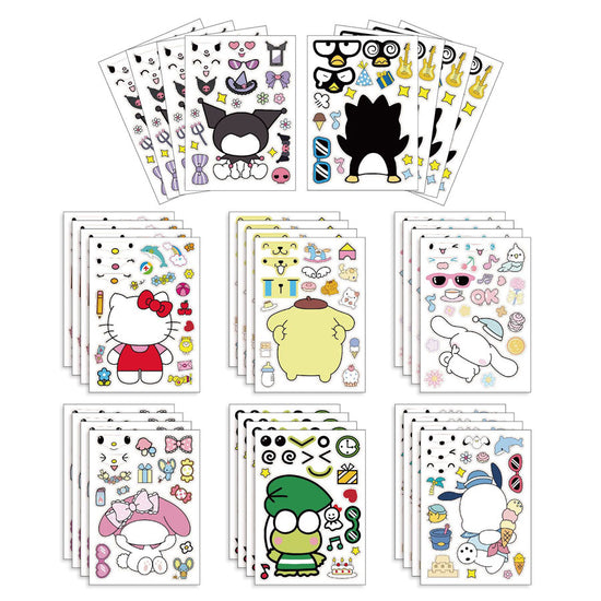 Sanrio Kitty & Friends Make a Face Activity Sticker Sheets (12pc)