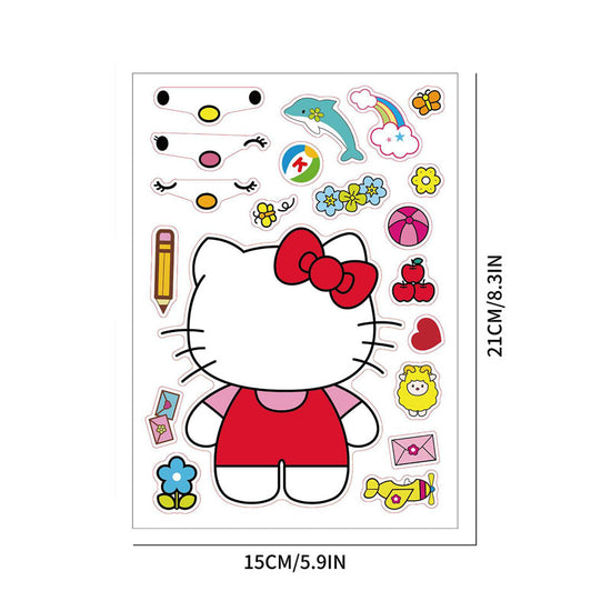 Kitty & Friends Make a Face Activity Sticker Sheets (12pc)