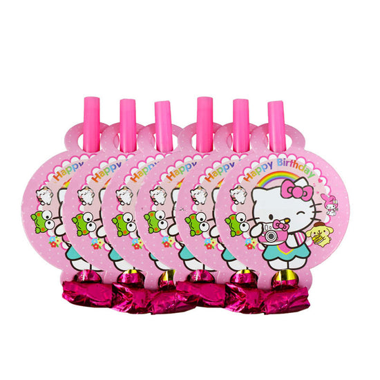 Hello Kitty style party blowouts - we have added these for the party favors in the goody bags because we find this is what excite the kids most!