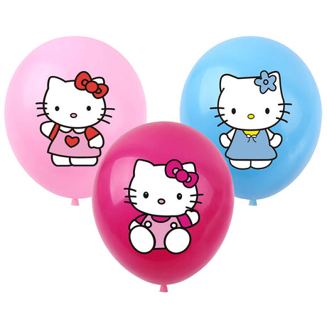 Hello Kitty Helium Filled Latex Balloons.