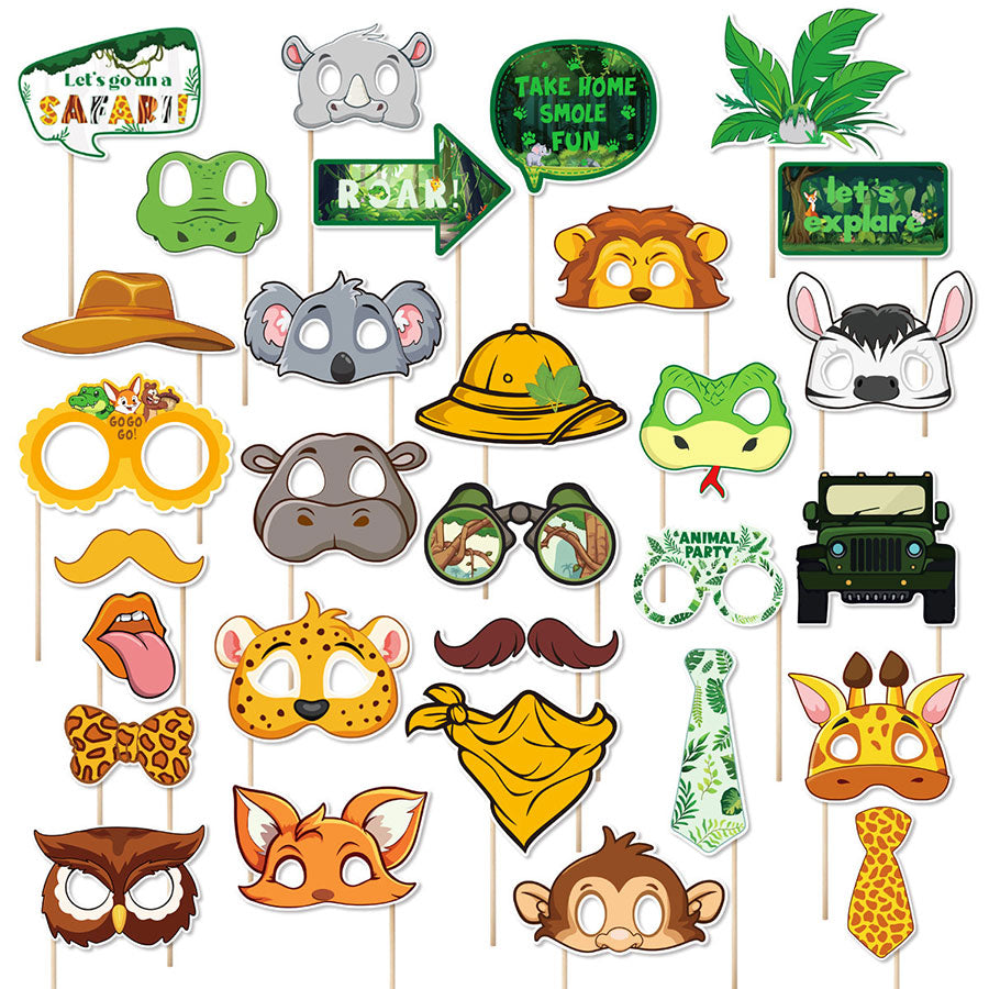 Jungle Animals Photo Props