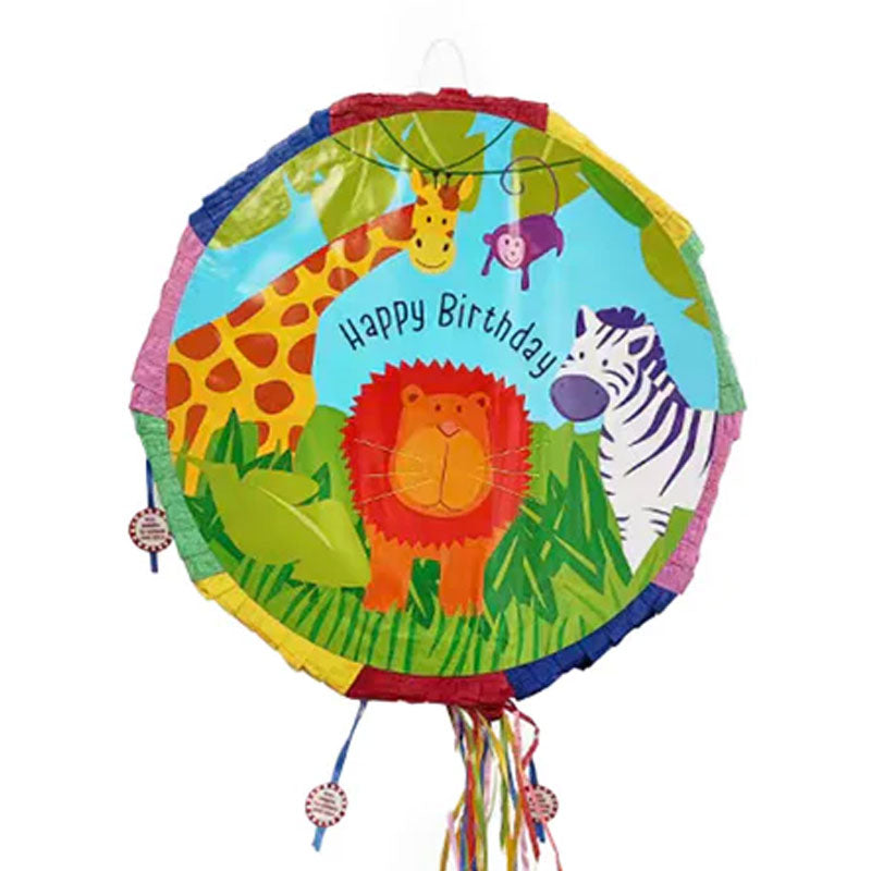 Jungle Animals Round Pinata