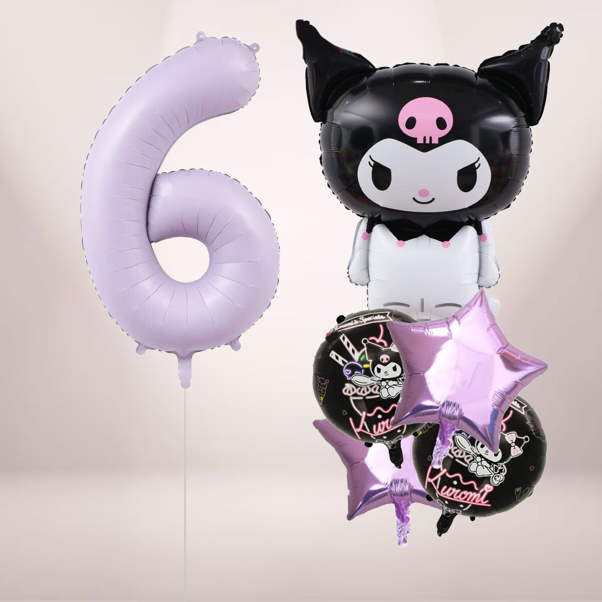Kuromi and Jumbo Number Balloon Set