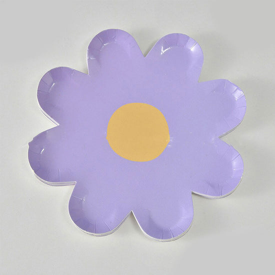 7" Lilac Flower Paper Plates (10pc)