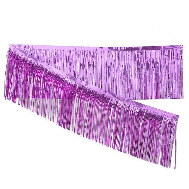 Lilac Foil Streamer Garland