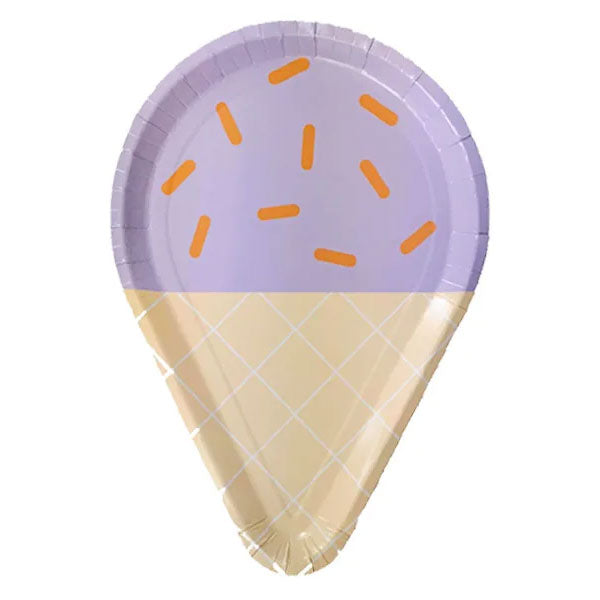 Lavender Ice Cream Cone Party Plates!